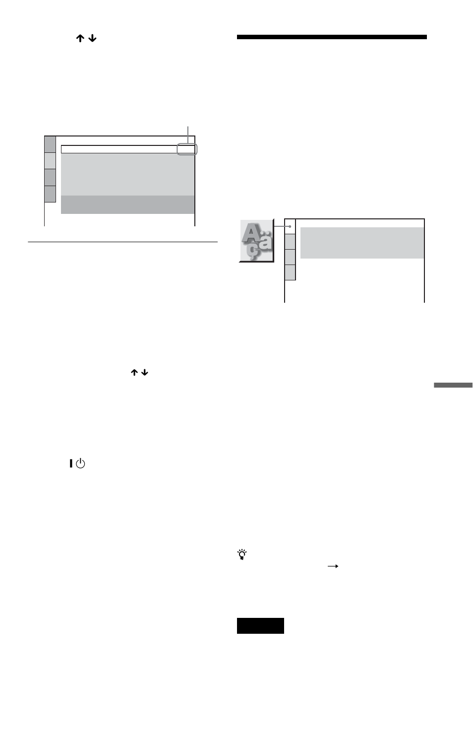 Setting the display or sound track language, Press x / x to select a setting, then press enter, Language setup) | Sony DVP-NS47P User Manual | Page 59 / 84