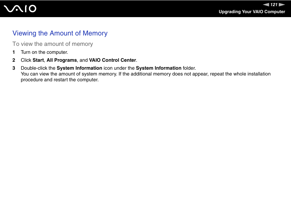 Sony VAIO VGN-CR User Manual | Page 121 / 197