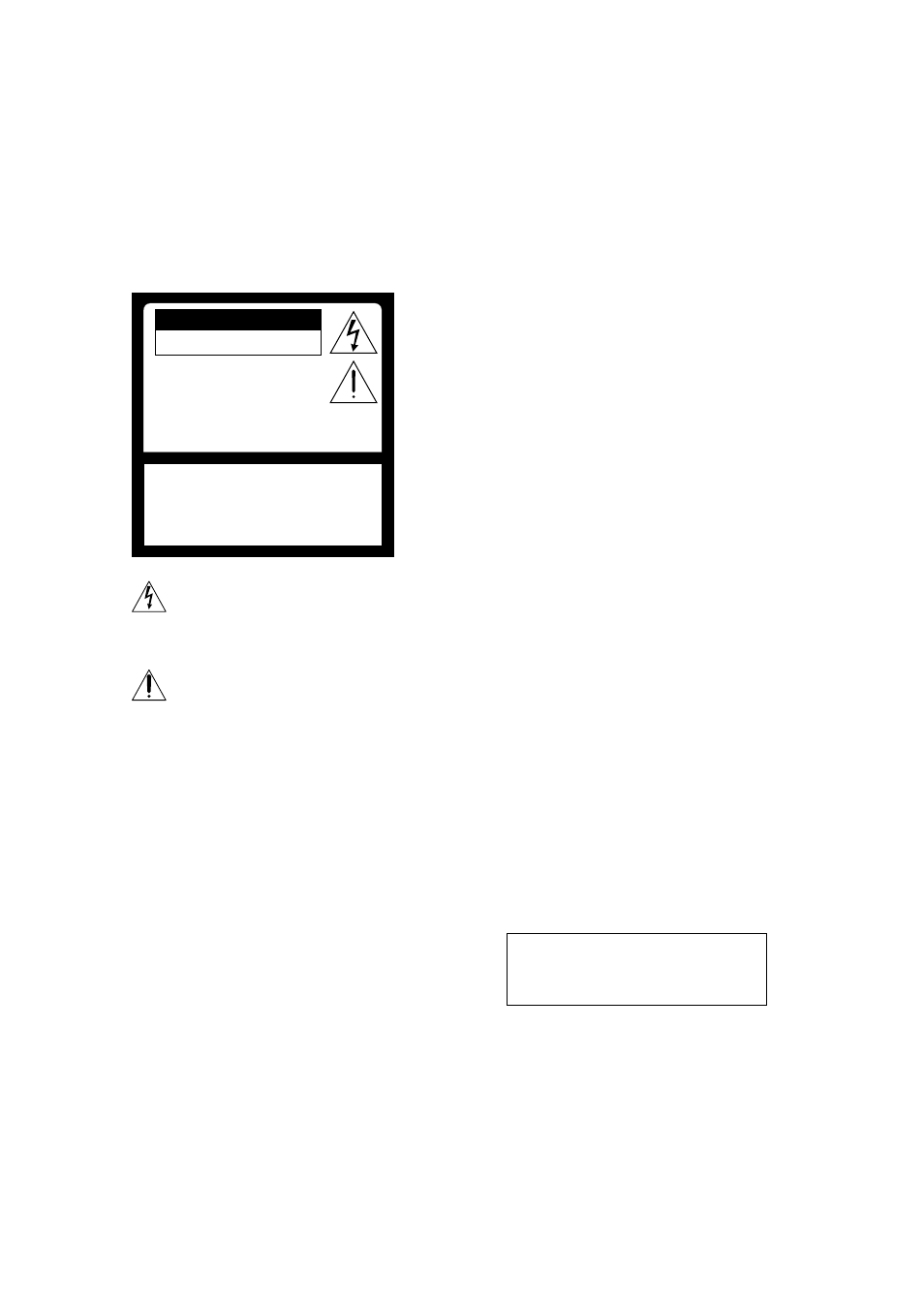 Caution, Attention, Precaucion | Warning | Sony KP 53HS20 User Manual | Page 2 / 80