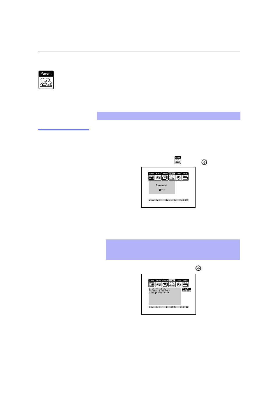 Using the parent menu | Sony KP 53HS20 User Manual | Page 54 / 80
