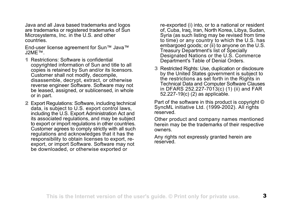 Sony K500 User Manual | Page 3 / 93