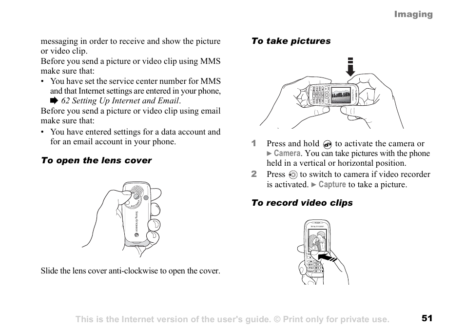 Sony K500 User Manual | Page 51 / 93