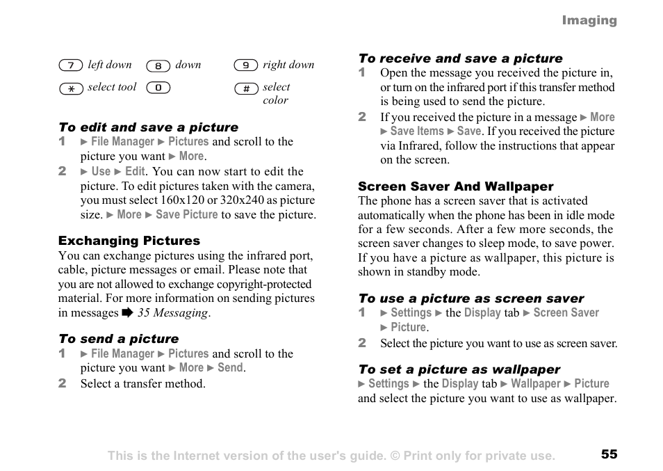 Sony K500 User Manual | Page 55 / 93