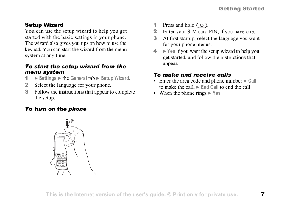 Sony K500 User Manual | Page 7 / 93