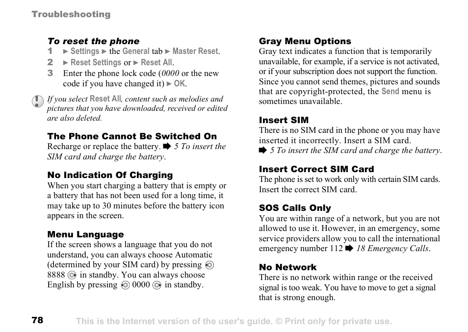 Sony K500 User Manual | Page 78 / 93