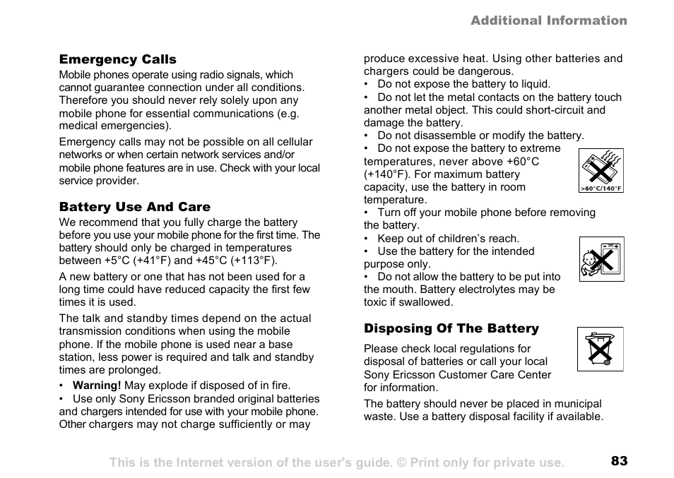 Sony K500 User Manual | Page 83 / 93