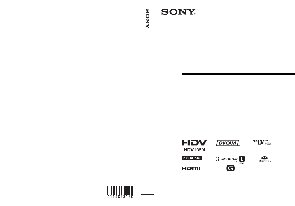 Sony 4-114-858-12(1) User Manual | 143 pages