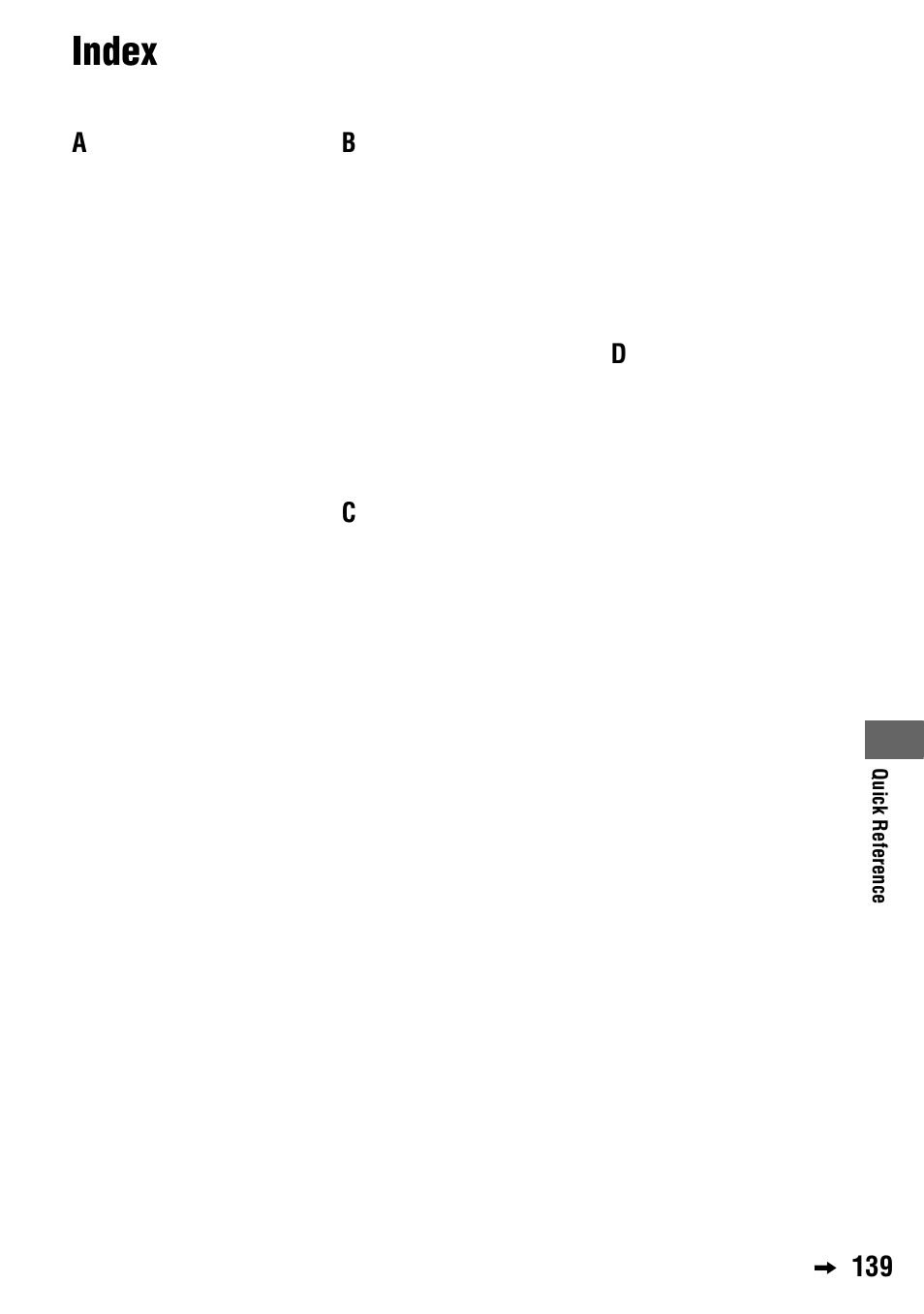 Index | Sony 4-114-858-12(1) User Manual | Page 139 / 143