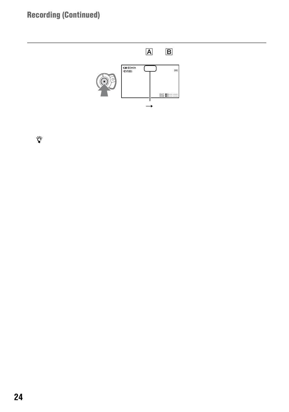 Recording ( continued) | Sony 4-114-858-12(1) User Manual | Page 24 / 143