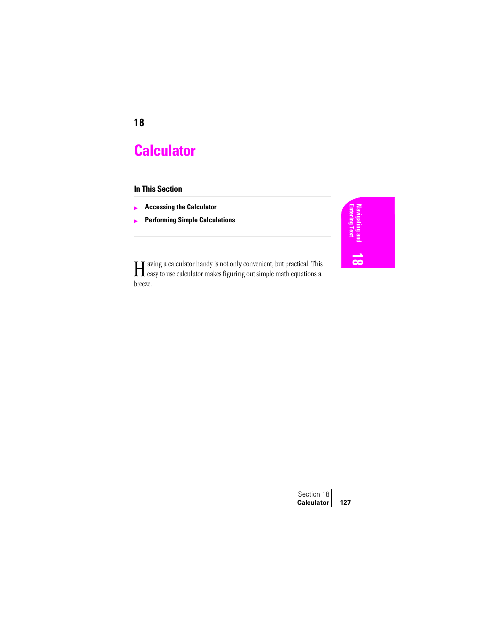 Calculator | Samsung SPH-A460 User Manual | Page 127 / 159