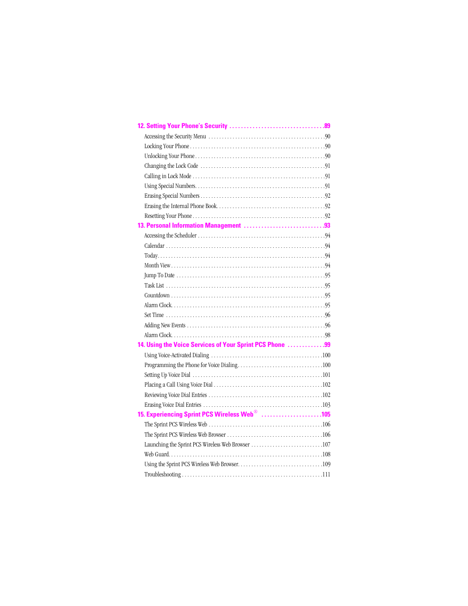 Samsung SPH-A460 User Manual | Page 8 / 159