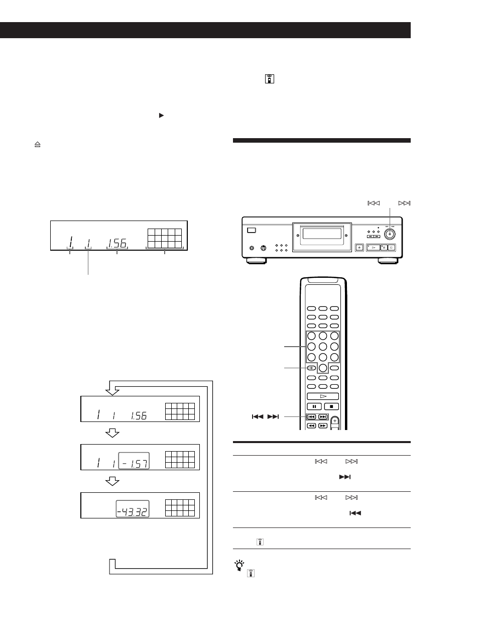 Locating a specific track, Playing cds, Display information while playing a disc | Checking the remaining time, Turning off the music calendar in the display, You need to | Sony CDP-XA30ES User Manual | Page 11 / 112