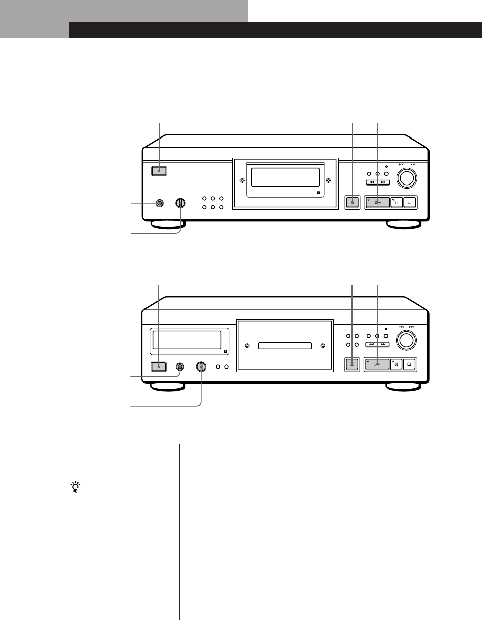 Lecture d’un disque compact 2 3, Opérations de base, Cdp-xa50es cdp-xa30es | Sony CDP-XA30ES User Manual | Page 34 / 112