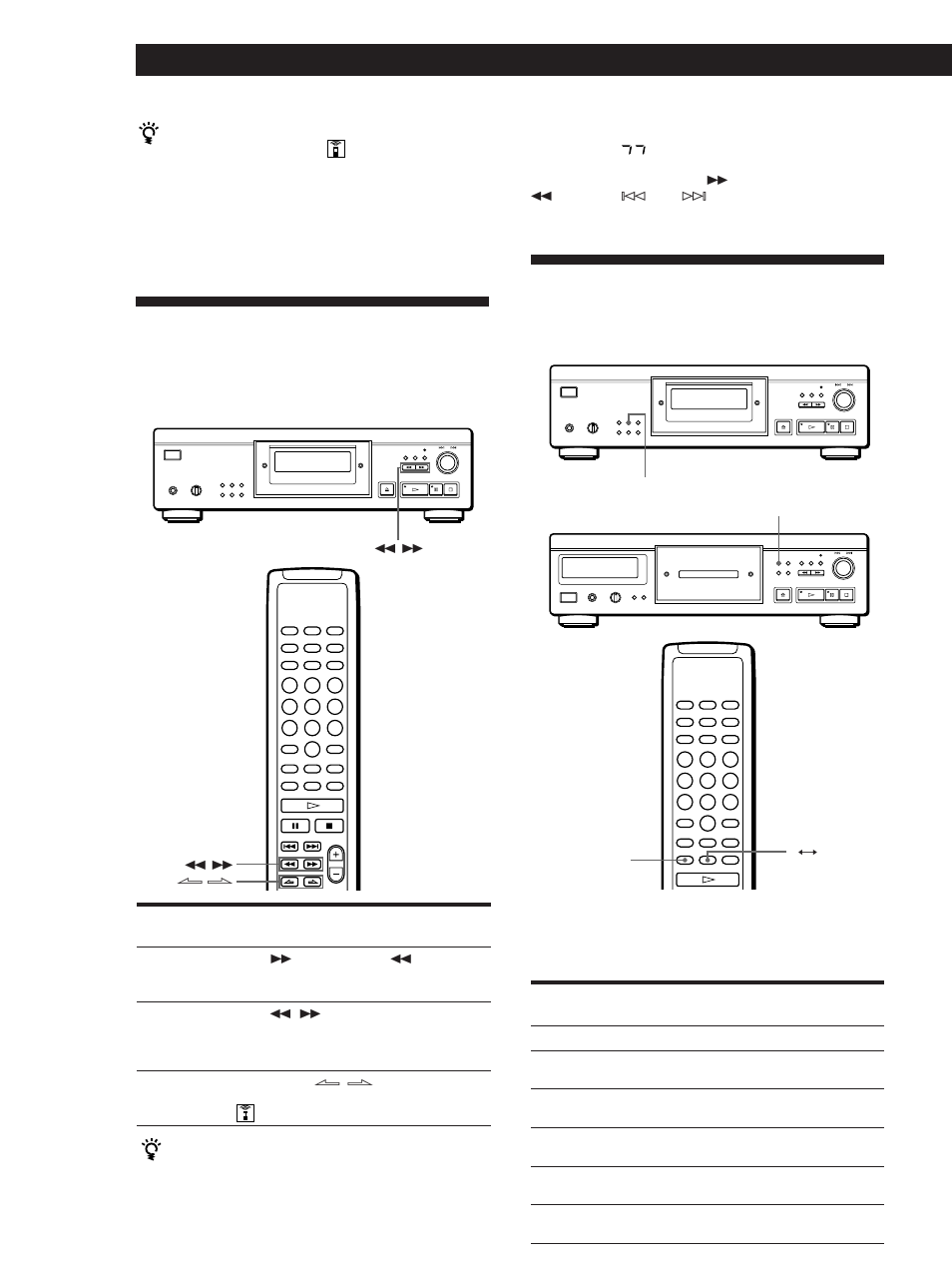 Lecture de plages répétée, Localisation d’un passage déterminé sur une plage, Lecture de disques compacts | Sony CDP-XA30ES User Manual | Page 40 / 112