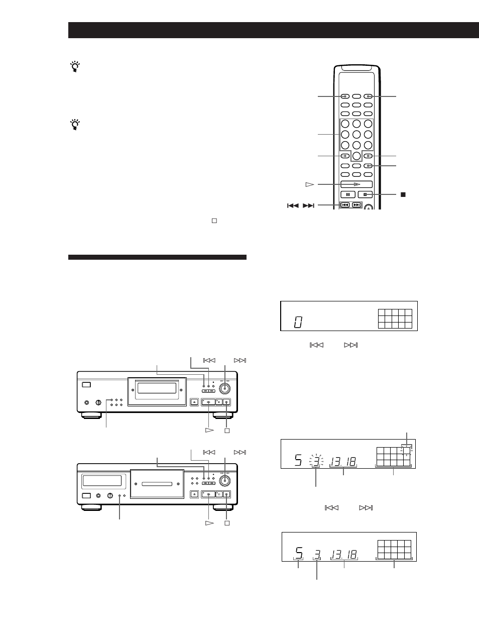 Lecture de disques compacts | Sony CDP-XA30ES User Manual | Page 42 / 112