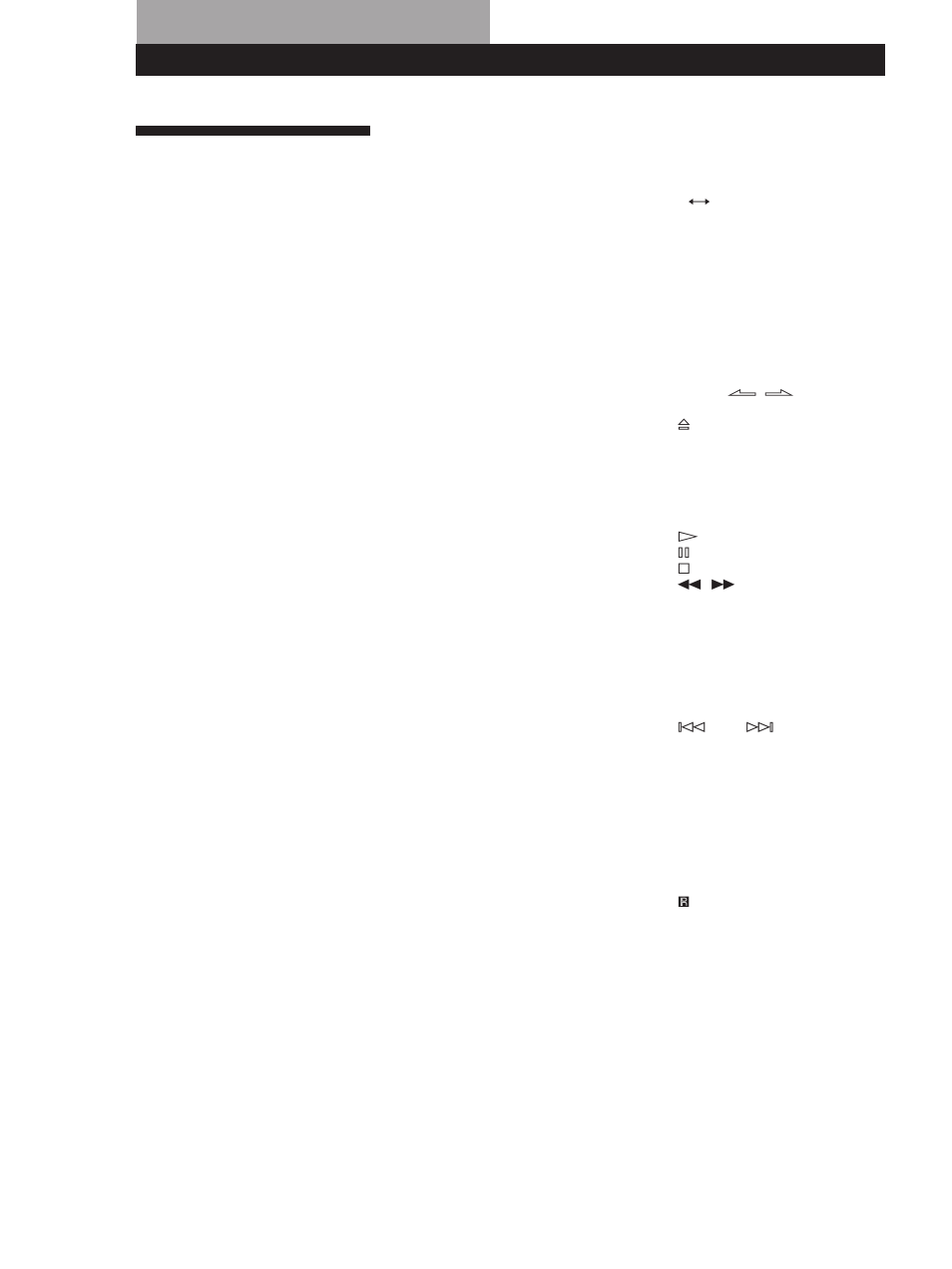 Index, Informations complémentaires, A, b | F, g, h, I, j, k, M, n, o, P, q, T, u, v, w, x, y, z, Désignation des commandes touches, Commutateur | Sony CDP-XA30ES User Manual | Page 56 / 112