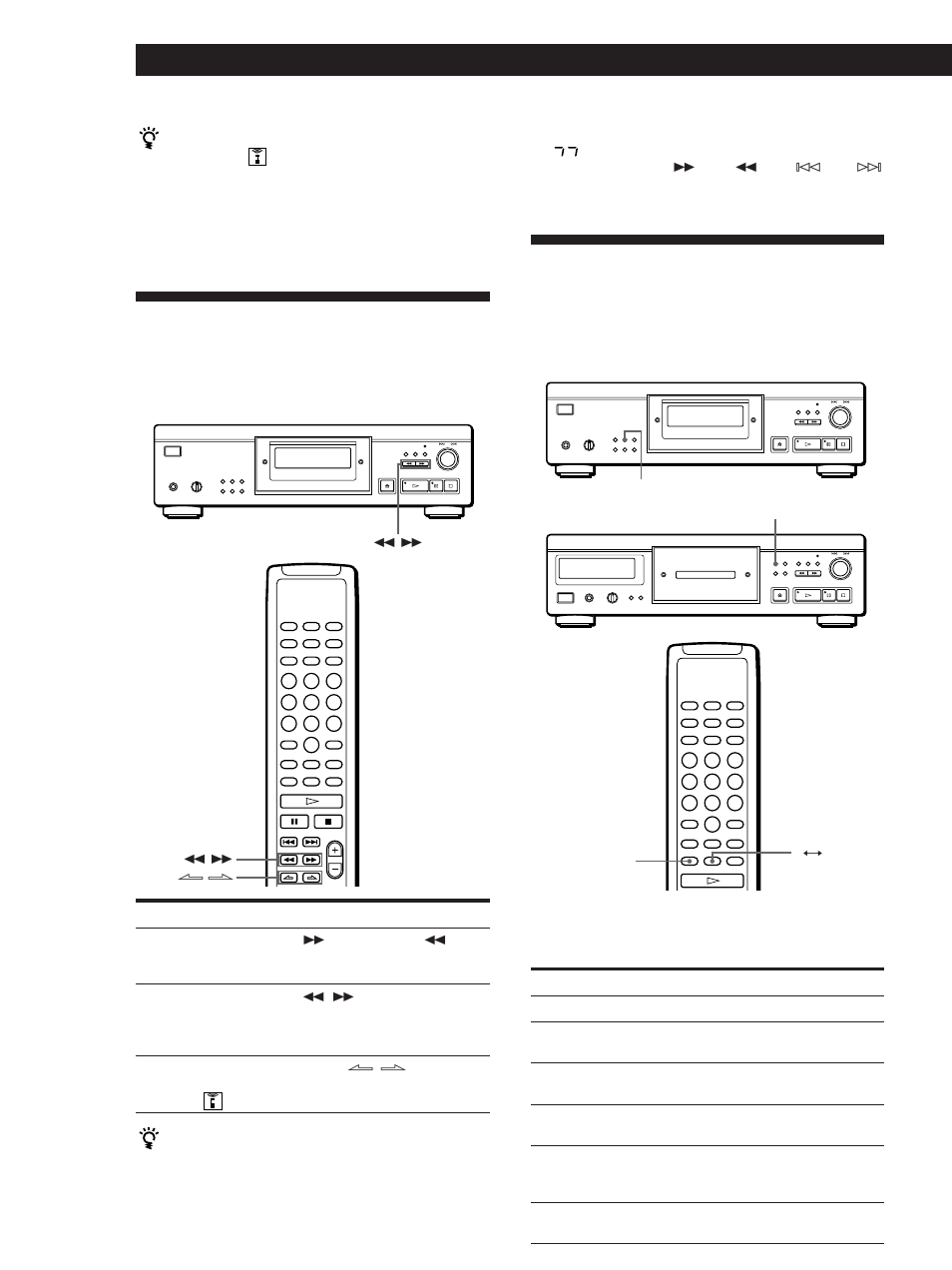 Localización de un punto determinado de un tema, Reproducción repetida de temas, Reproducción de discos compactos | Sony CDP-XA30ES User Manual | Page 68 / 112