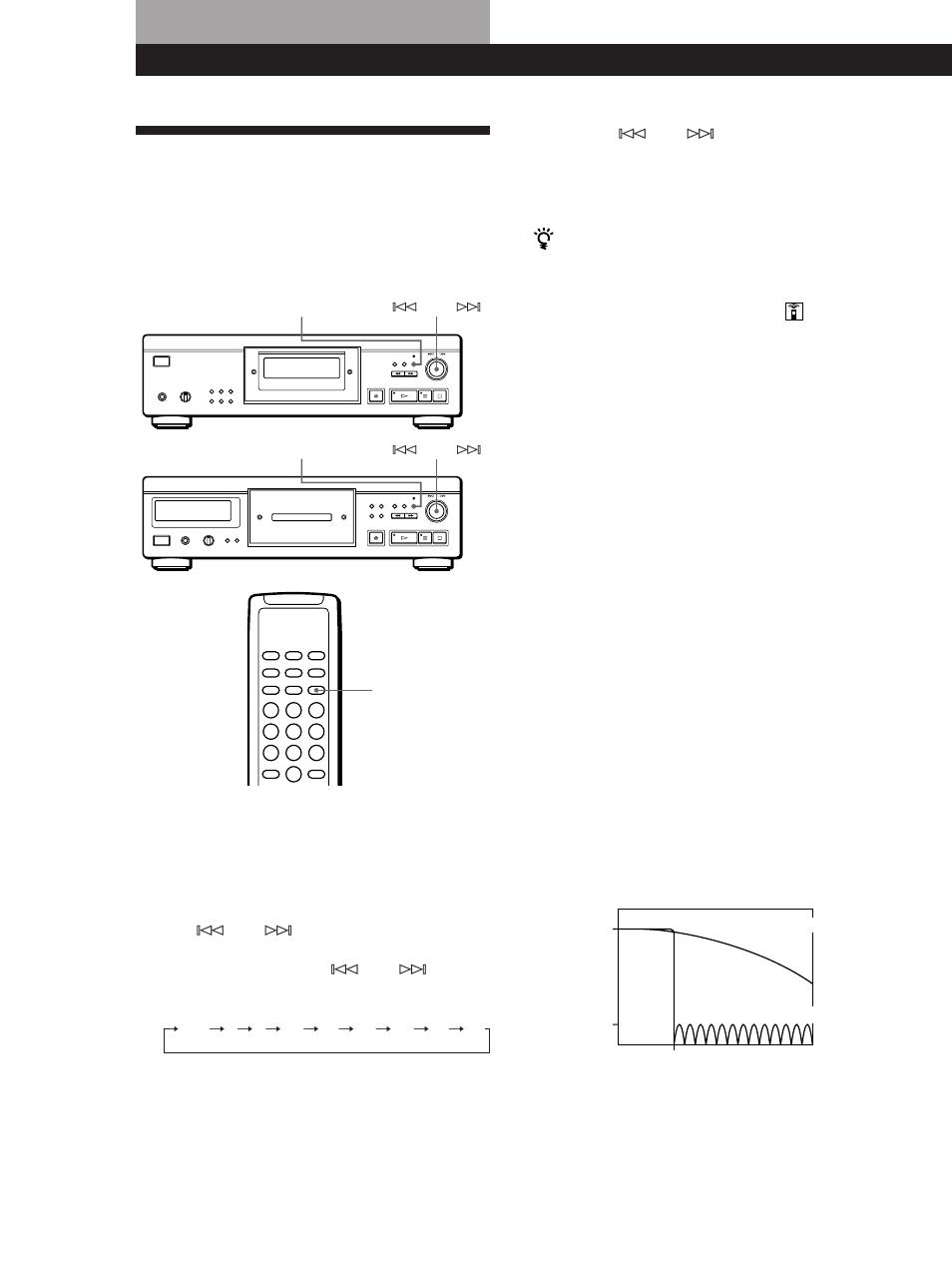 Anpassa ljudet på musiken (digitalfilterfunktion), Spela cd-skivor, Välja filter med fjärrkontrollen 1 | Välja filter direkt på spelaren 1 | Sony CDP-XA30ES User Manual | Page 92 / 112