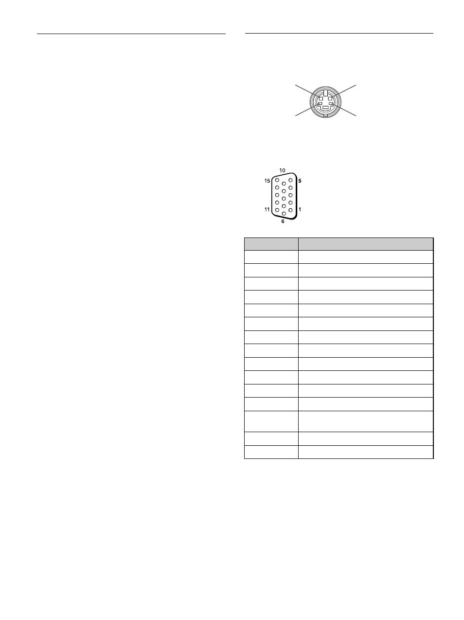 Allgemeines, Stiftbelegung | Sony 500A3WE User Manual | Page 120 / 244