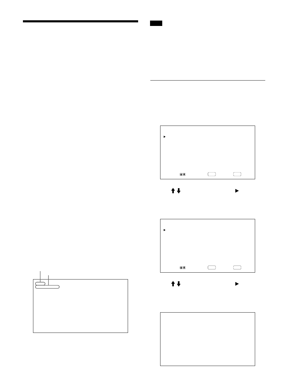 Visualizaci溶 de la imagen, Conmutaci溶 de la se紡l de entrada, Conmutaci溶 del modo de visualizaci溶 | Visualización de la imagen, Conmutación de la señal de entrada, Conmutación del modo de visualización, Visualización de “closed captions” (títulos) | Sony 500A3WE User Manual | Page 140 / 244