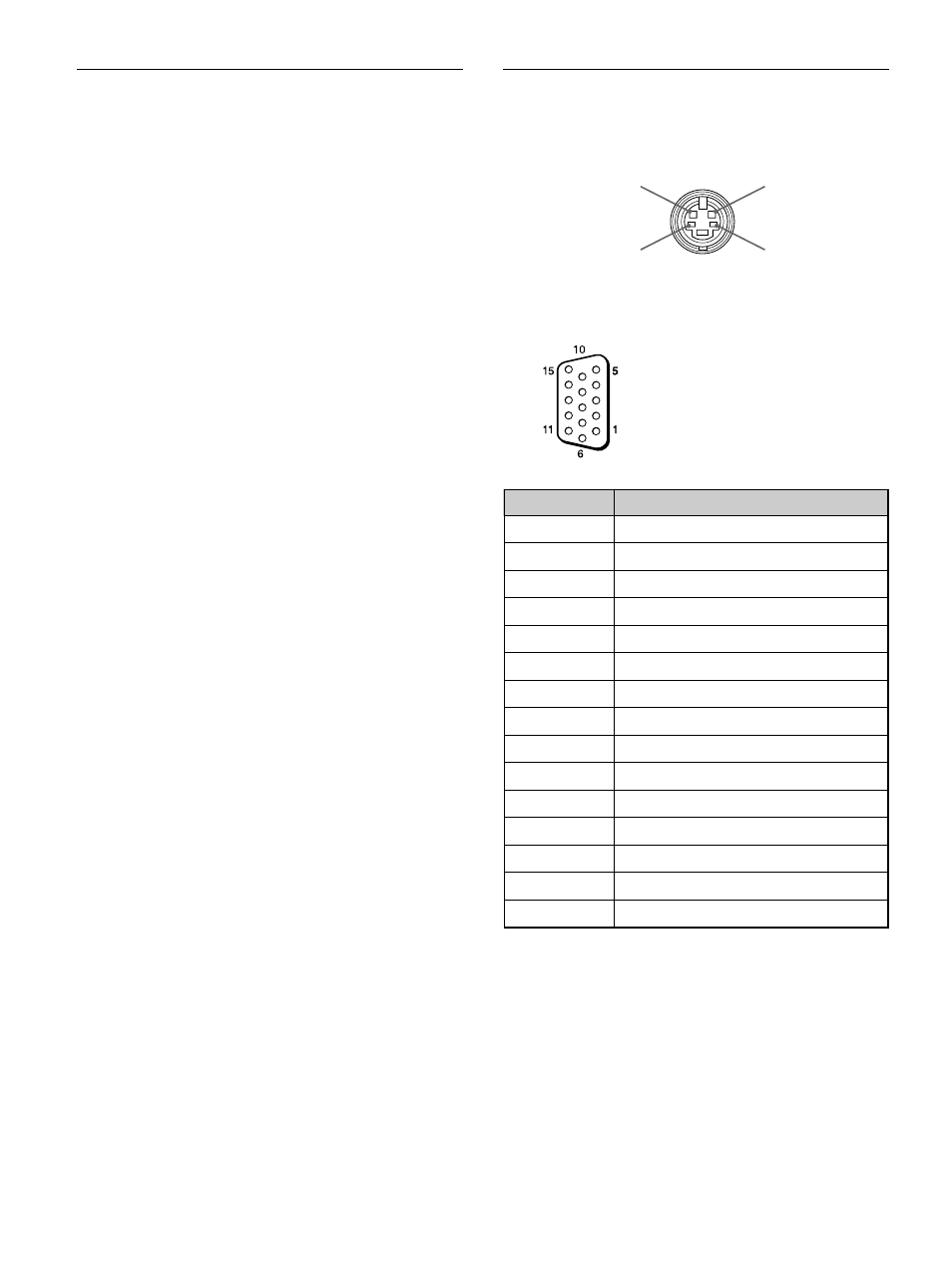 General, Pin assignment | Sony 500A3WE User Manual | Page 40 / 244