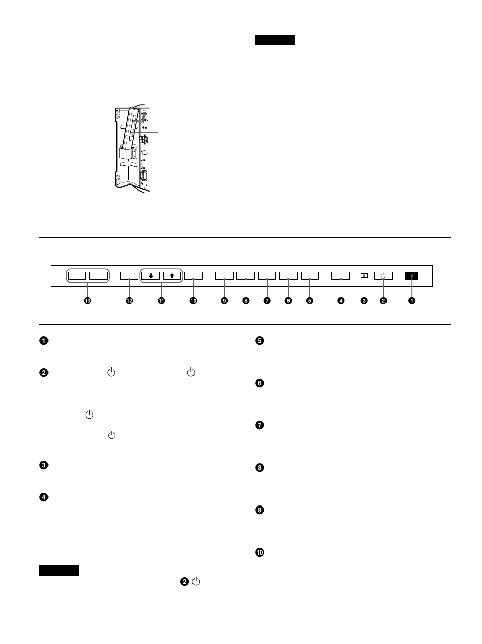 Panneau de commande | Sony 500A3WE User Manual | Page 48 / 244