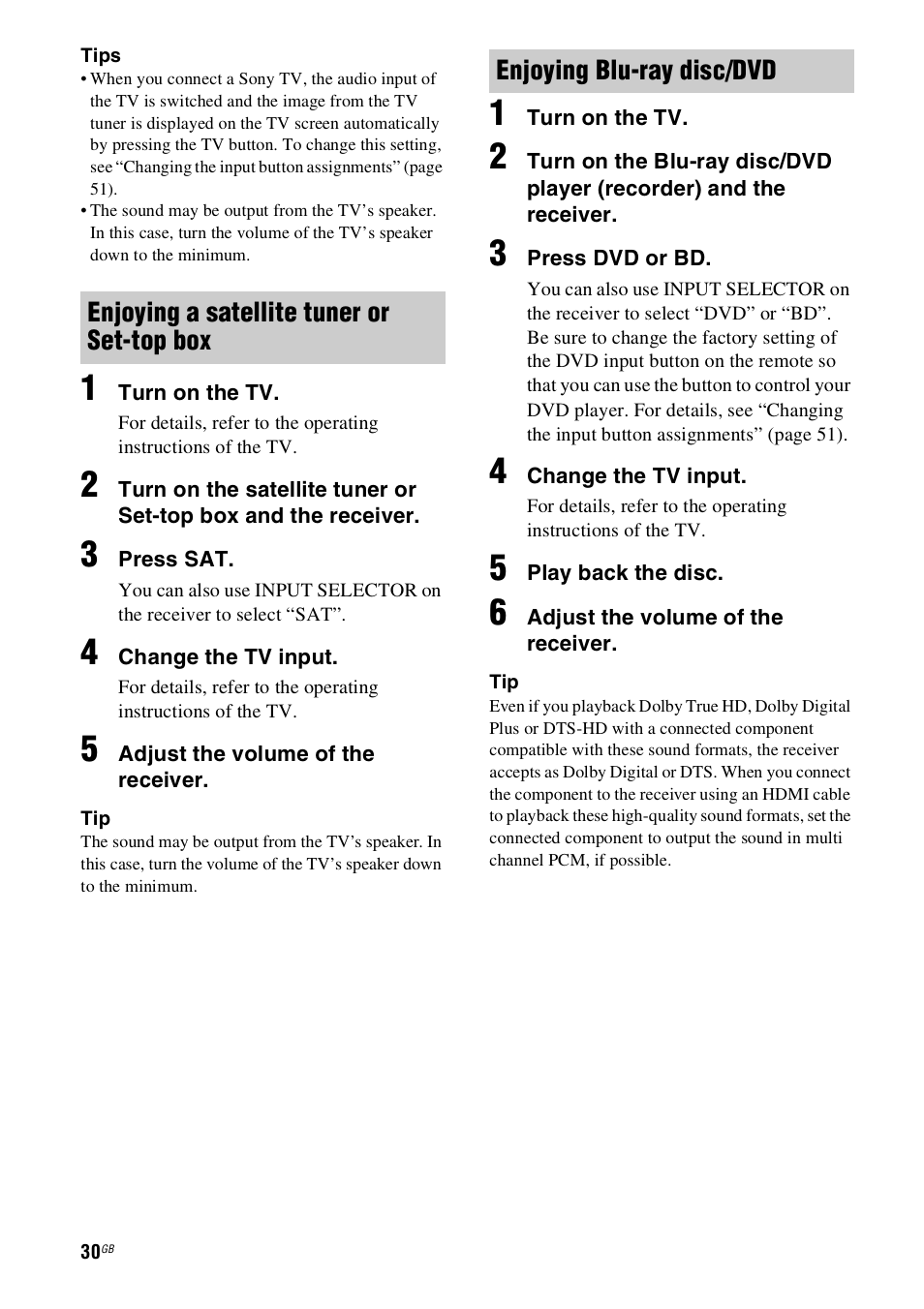 Sony HT-SS100 User Manual | Page 30 / 64