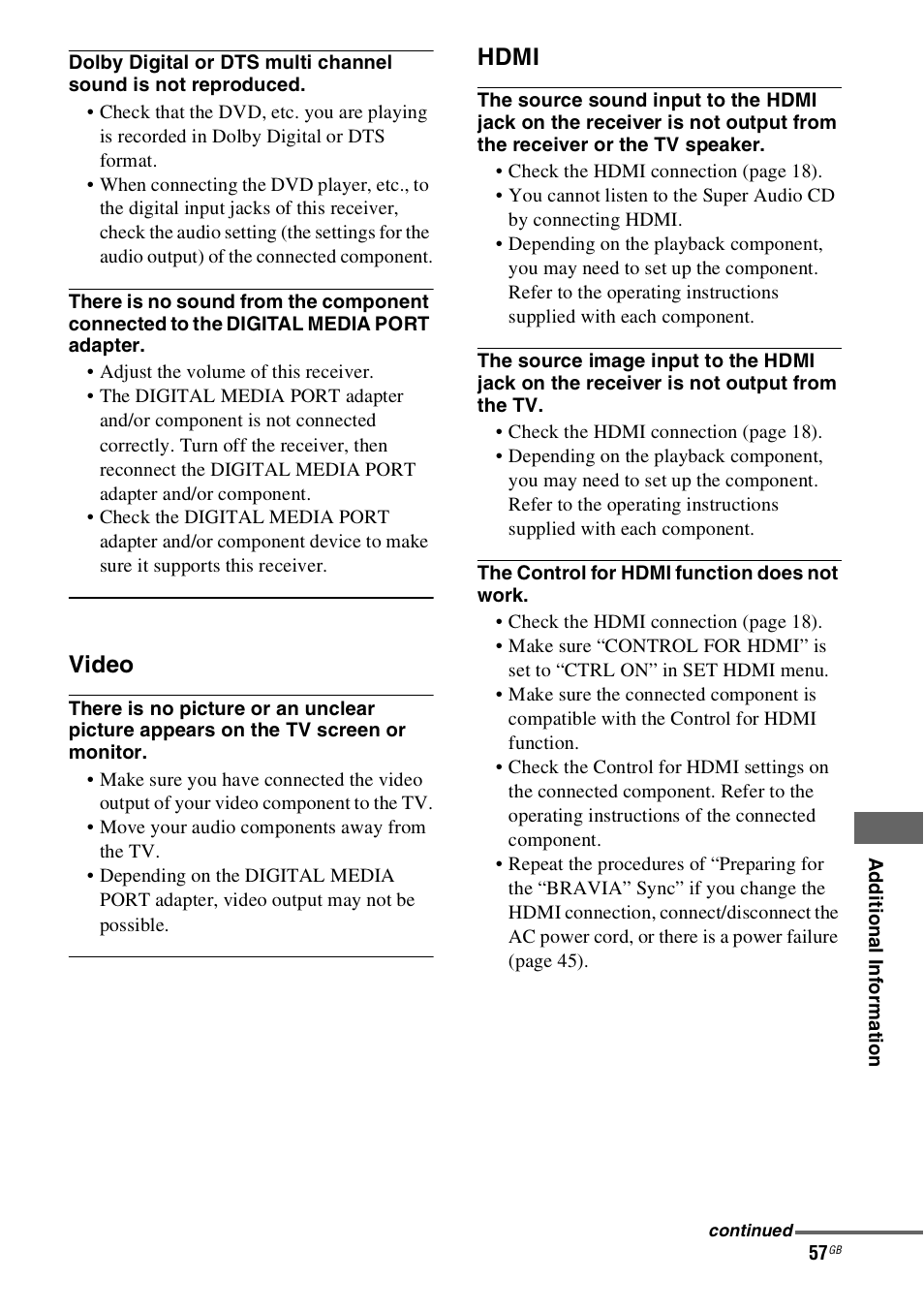 Sony HT-SS100 User Manual | Page 57 / 64