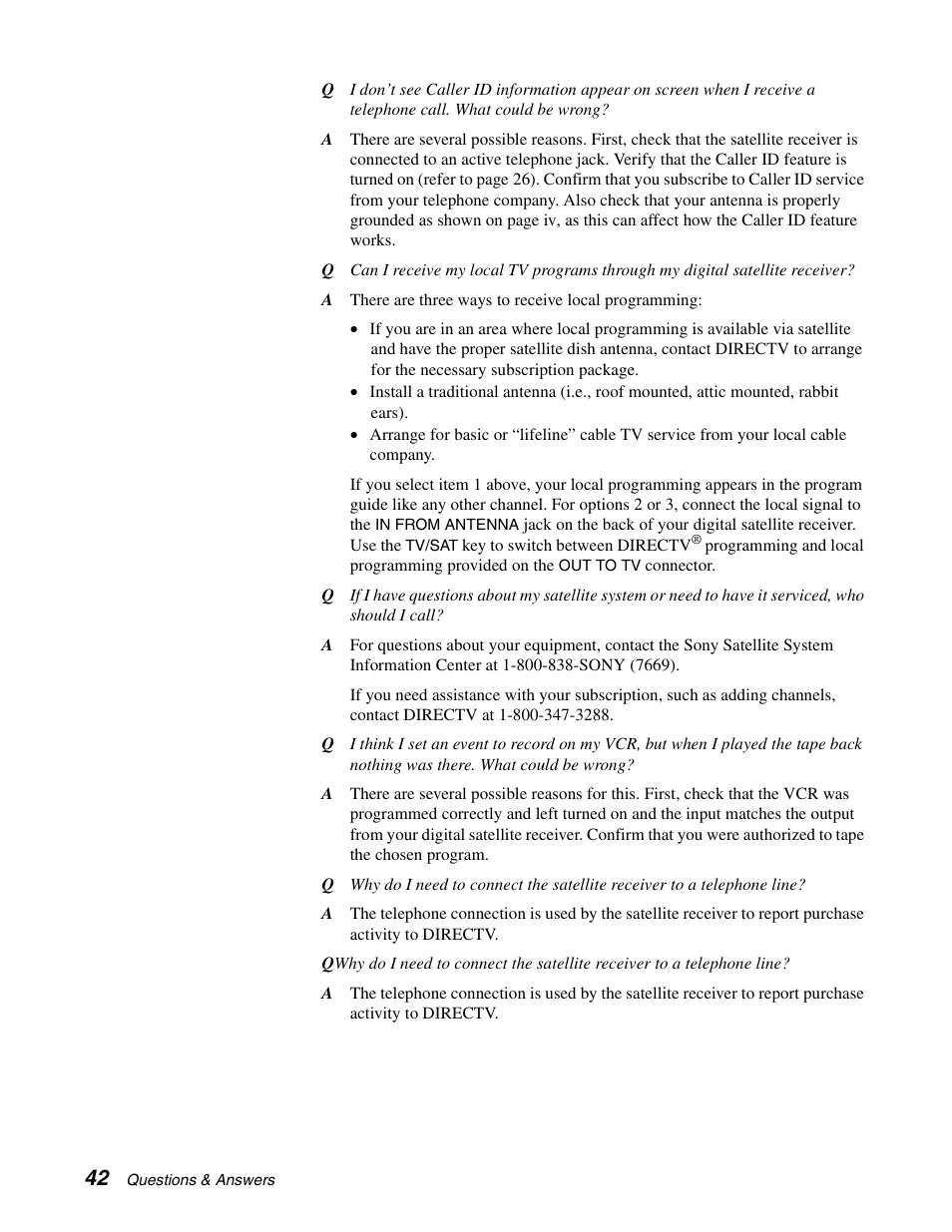 Sony SAT-B65A User Manual | Page 50 / 60