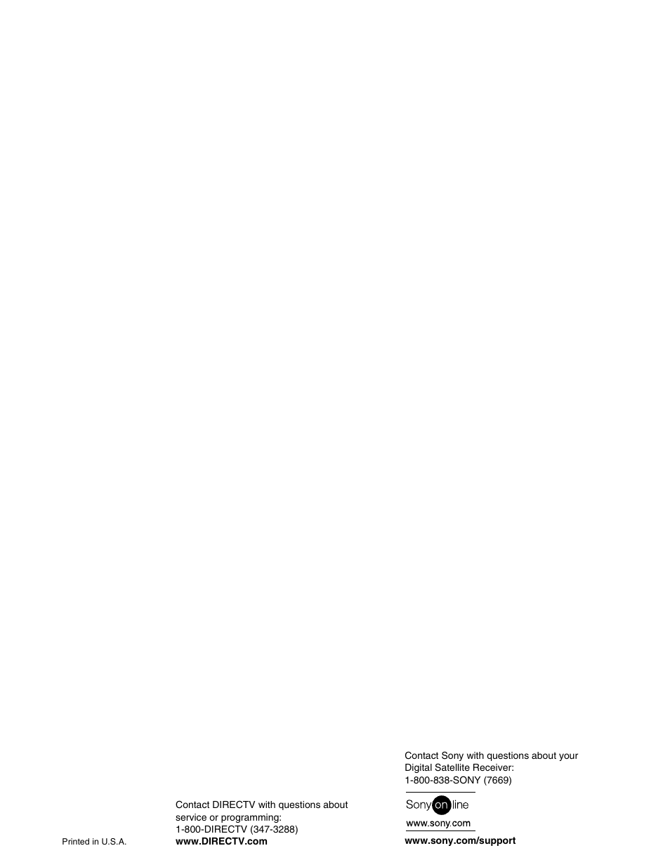 Sony SAT-B65A User Manual | Page 60 / 60