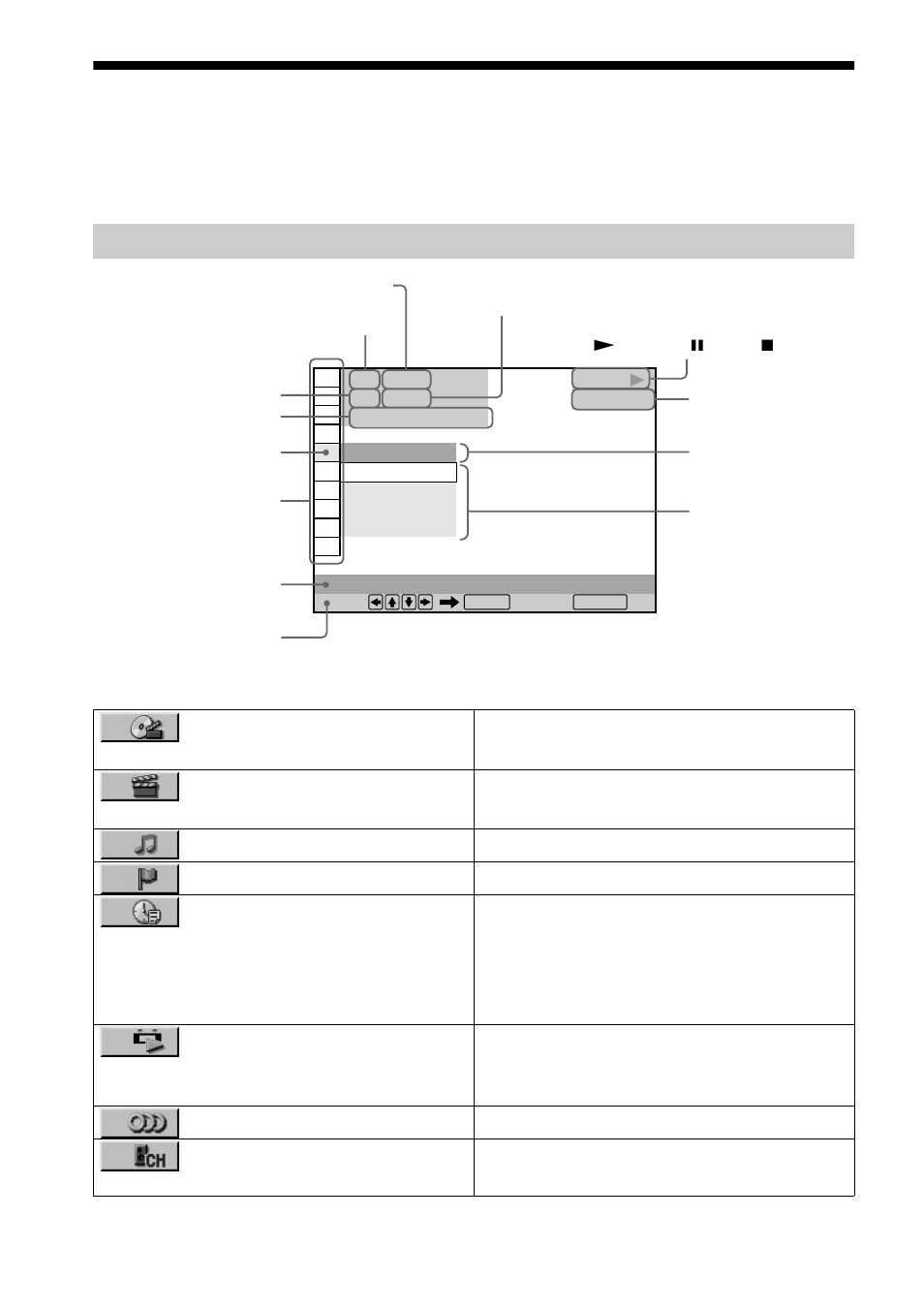 Guide to the control menu display, Control menu | Sony DVP-NS700V User Manual | Page 12 / 100