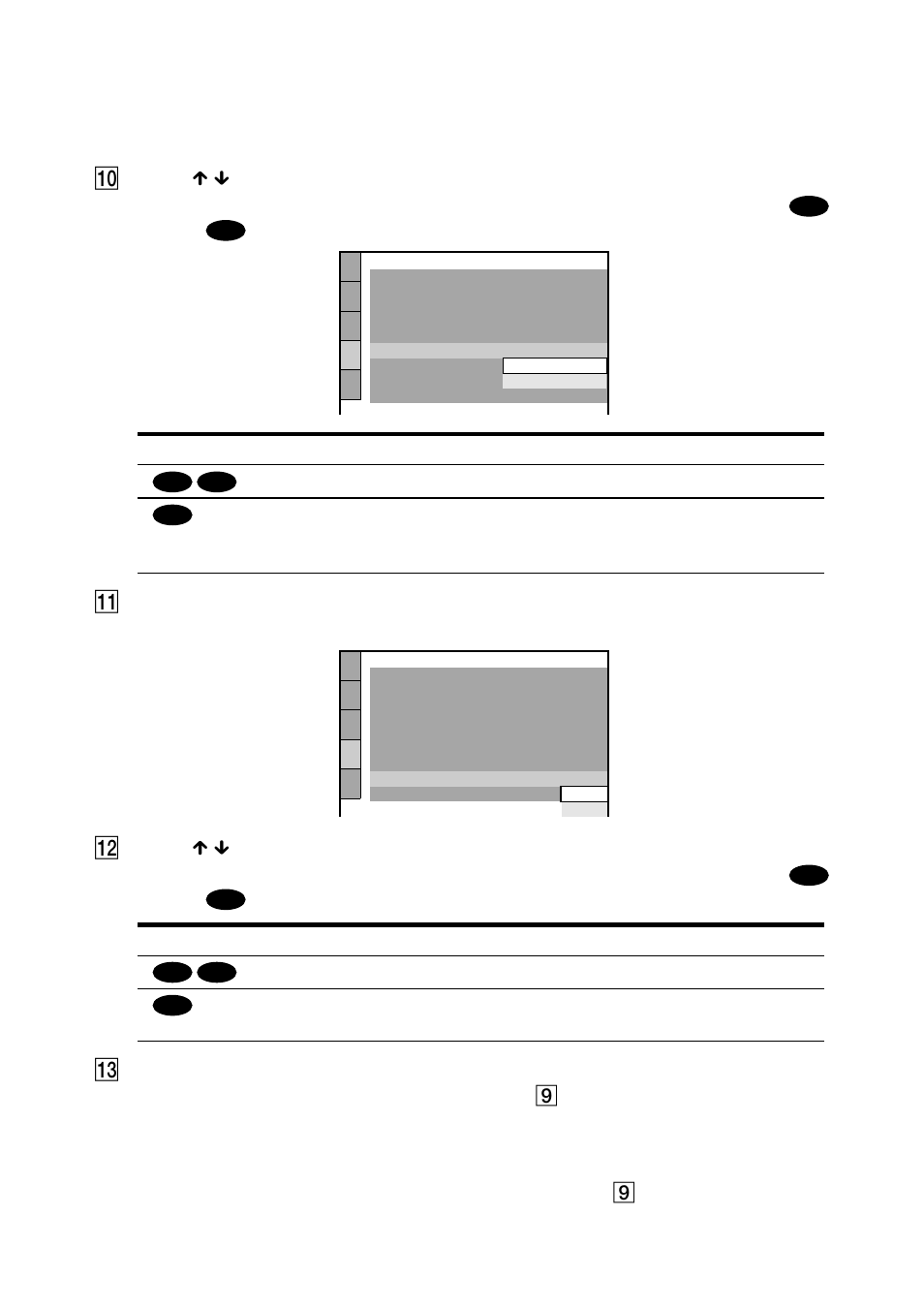 Q; press x / x to select the item, Qa press enter, Qs press x / x to select the item | Qd press enter | Sony DVP-NS700V User Manual | Page 30 / 100