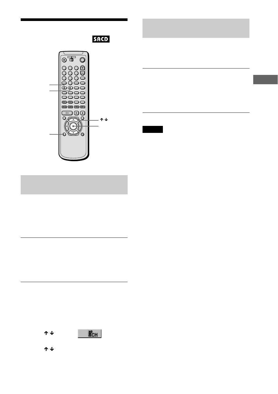 Selecting a playback area for an sacd disc, Play in g disc s | Sony DVP-NS700V User Manual | Page 37 / 100