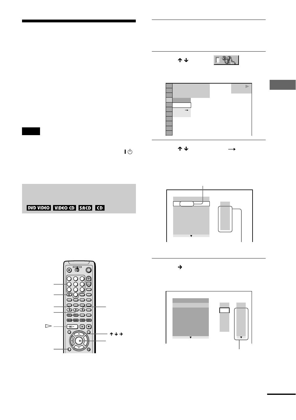 Creating your own programme (programme play), Repeat play, a-b repeat play), Various play mode functions | Play in g disc s | Sony DVP-NS700V User Manual | Page 39 / 100