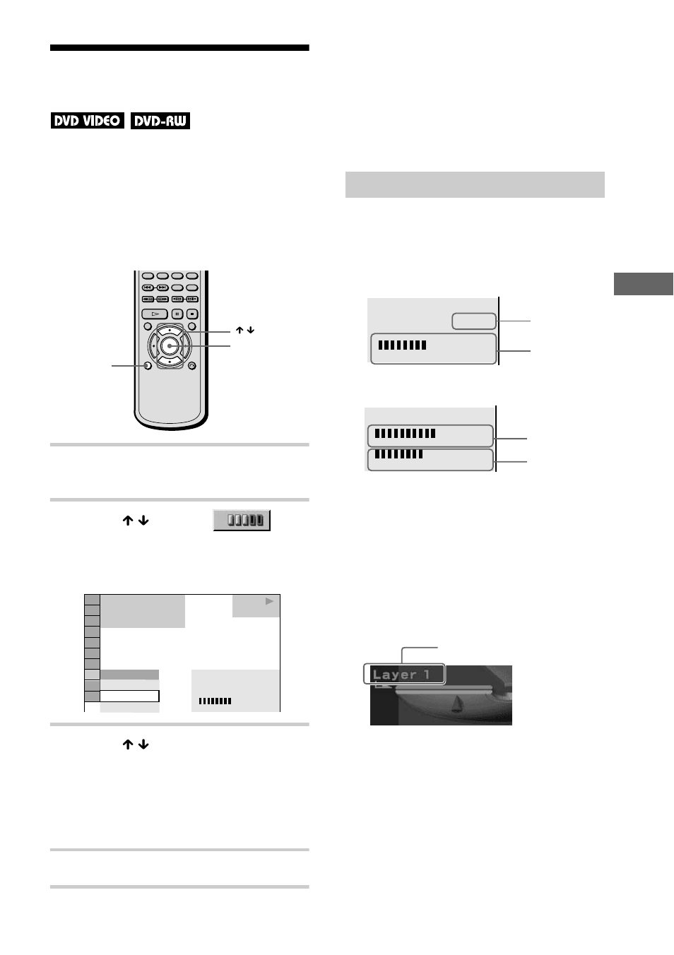 Checking the play information (advanced), Displays of each item, Checking the play information | Sony DVP-NS700V User Manual | Page 53 / 100