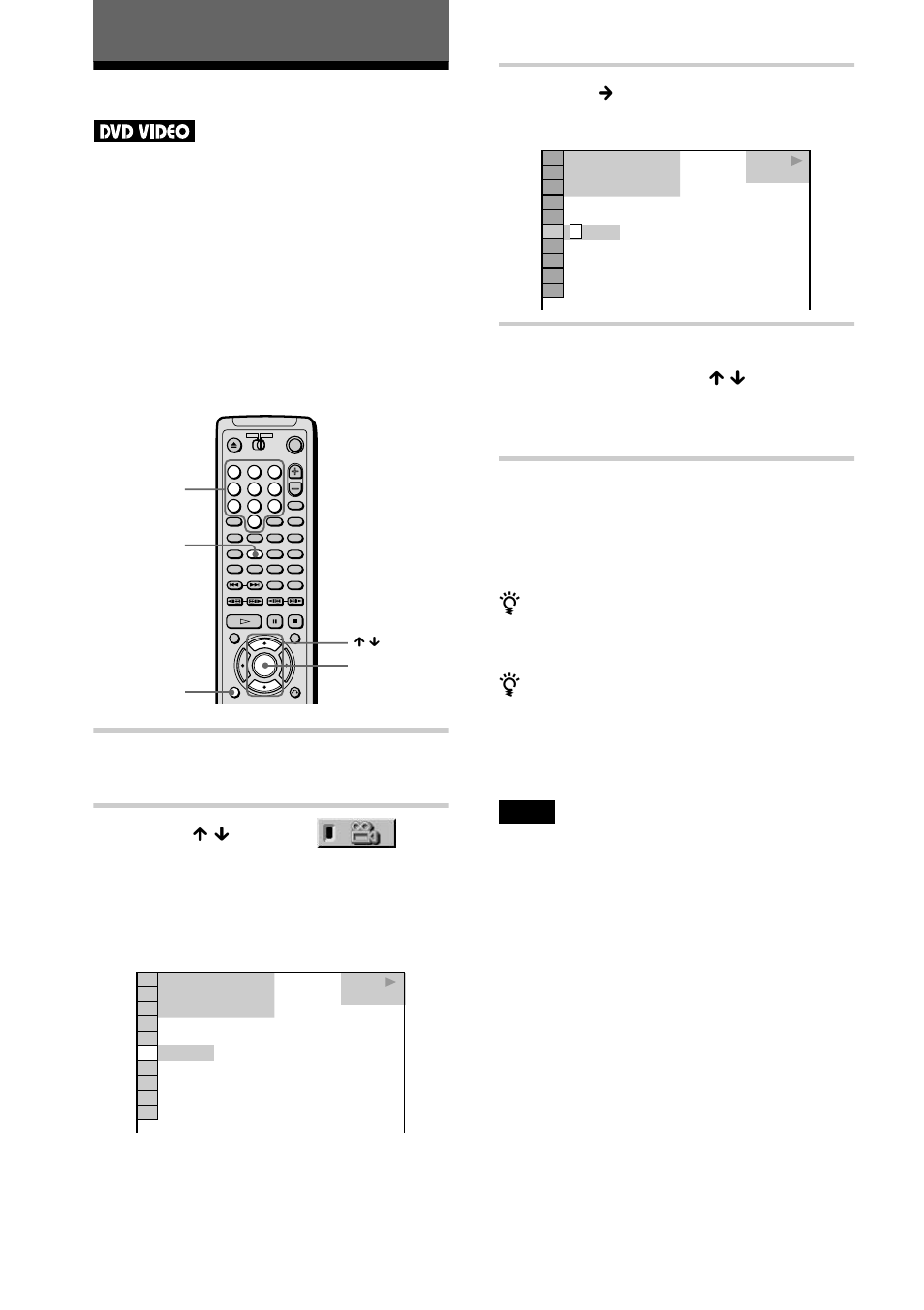 Enjoying movies, Changing the angles, Press display during playback | Press x / x to select (angle), Press c or enter | Sony DVP-NS700V User Manual | Page 60 / 100