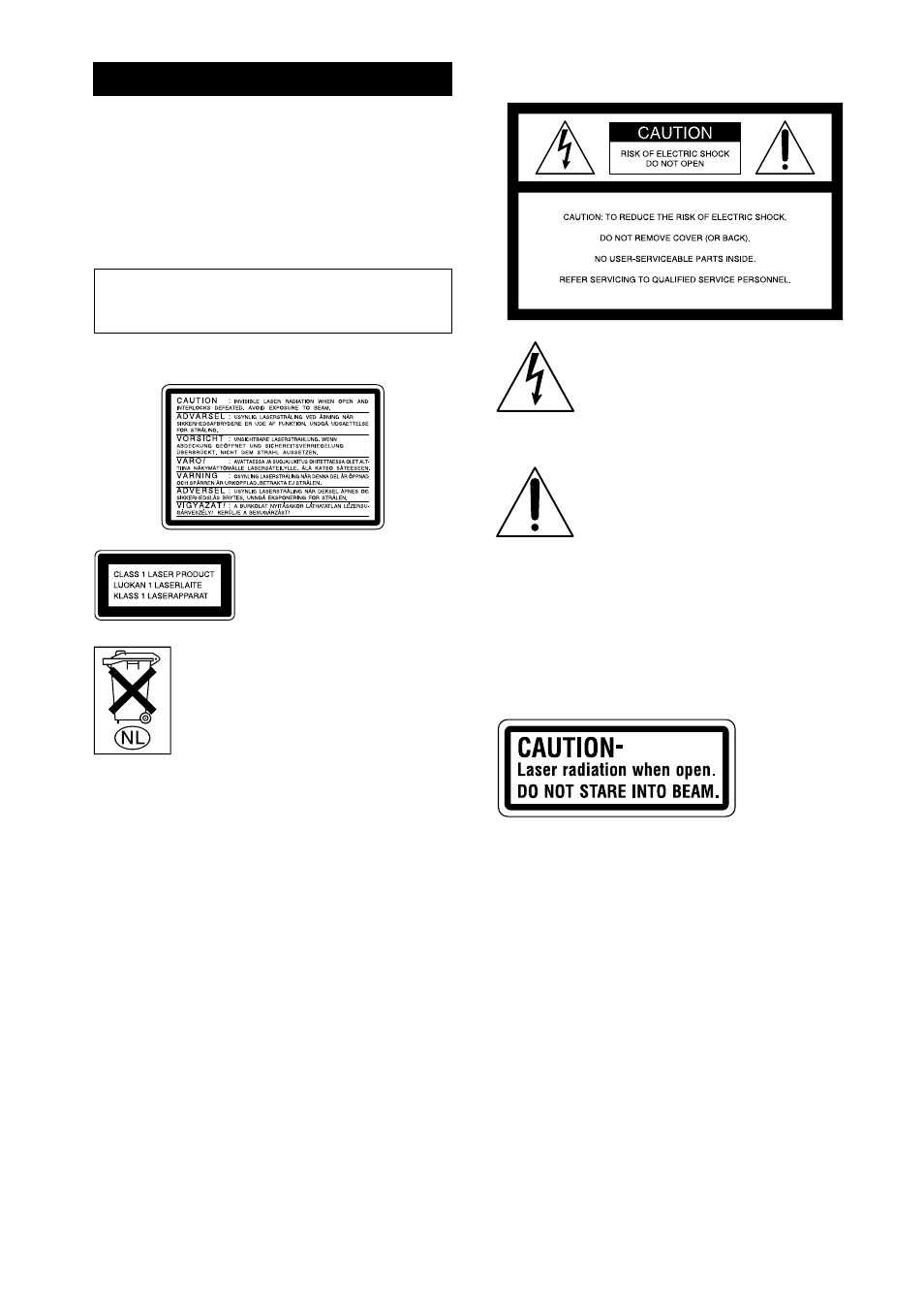Warning | Sony MHC-RV800D User Manual | Page 2 / 80