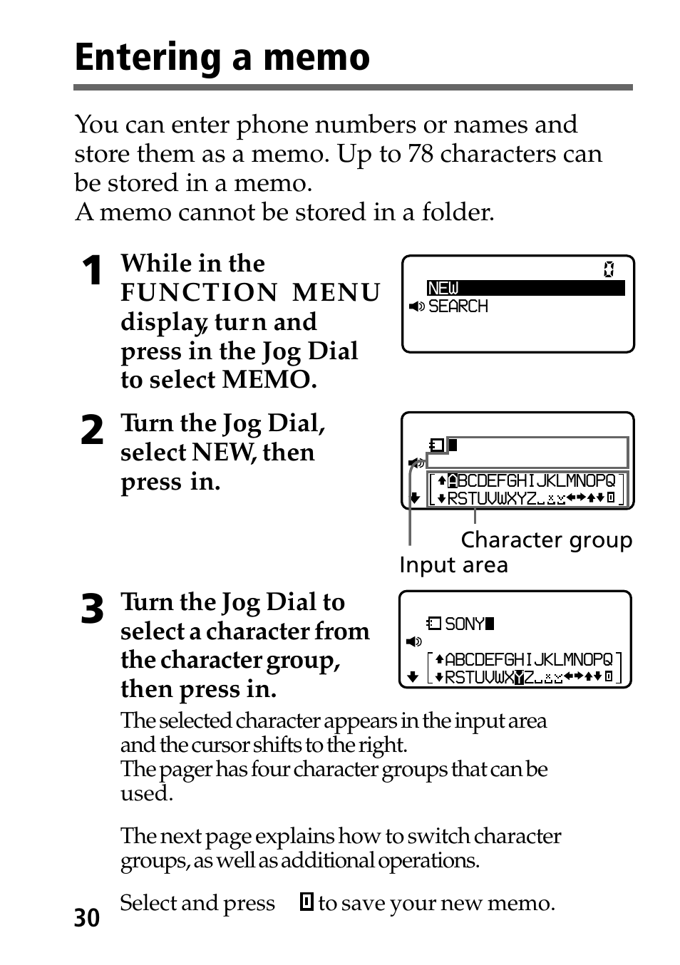 Sony MP-7001 User Manual | Page 30 / 48