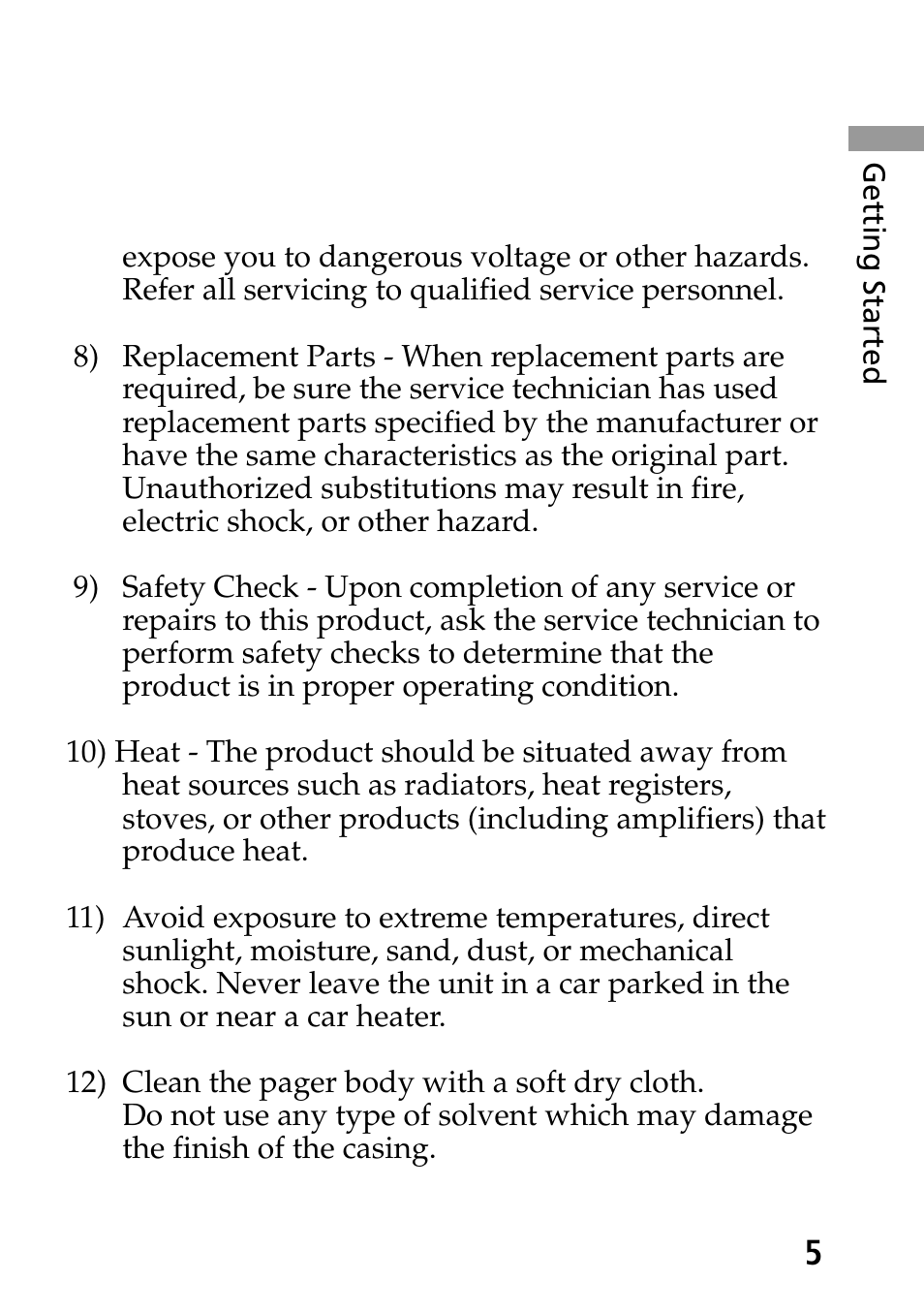 Sony MP-7001 User Manual | Page 5 / 48