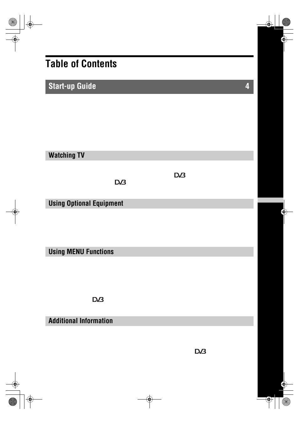 Sony BRAVIA KDL-32D26xx User Manual | Page 3 / 35