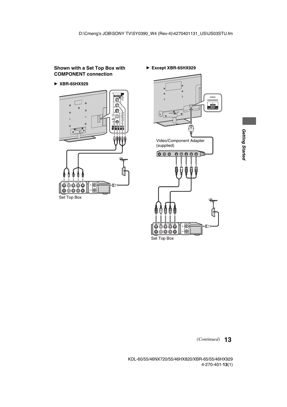 Sony XBR-65HX929 User Manual | Page 13 / 40