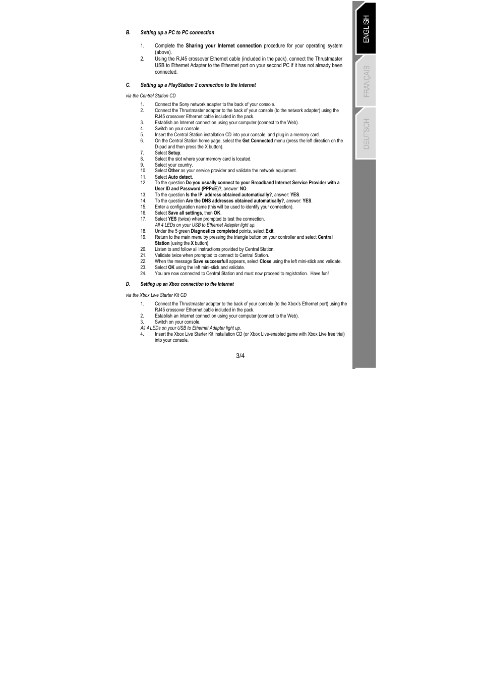 Sony Ethernet Network Adapter User Manual | Page 3 / 12
