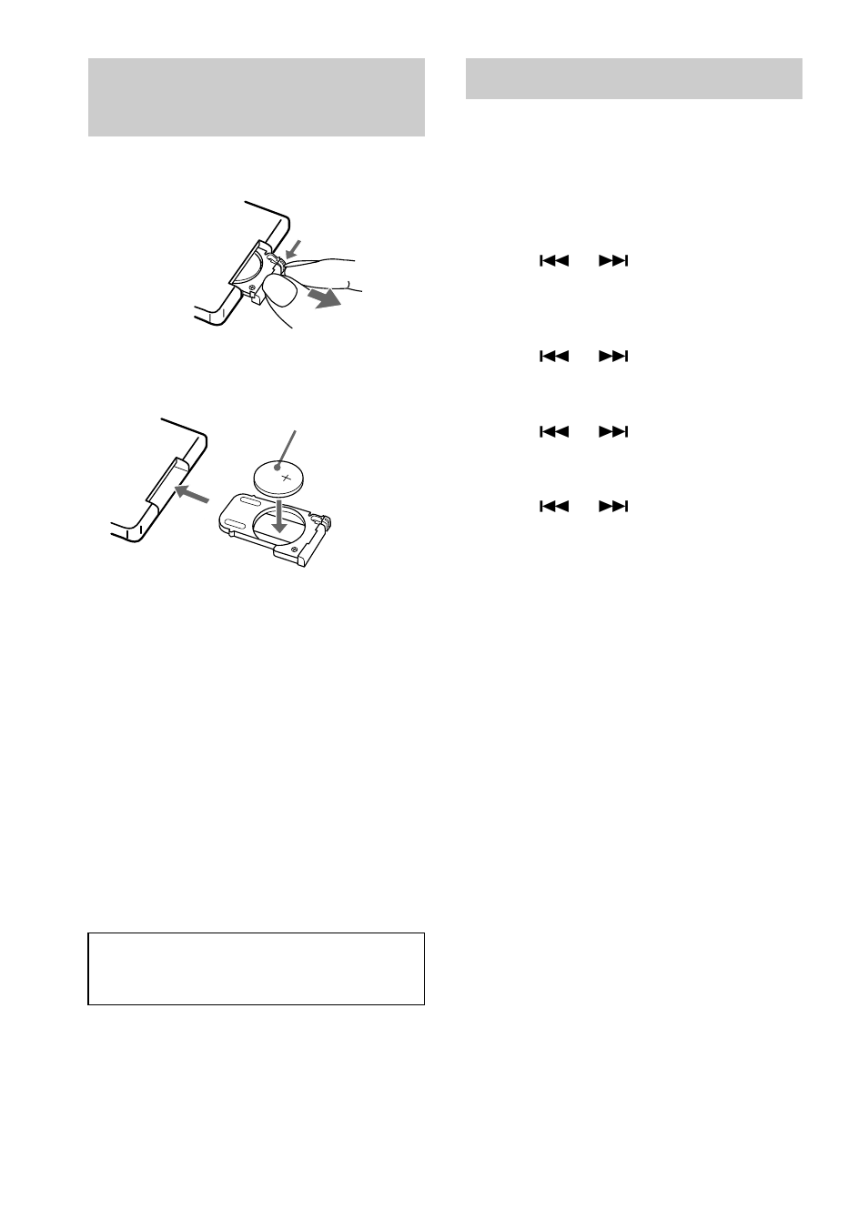 Replacing the battery in the remote, Setting the time | Sony CMT-EX200 User Manual | Page 10 / 24