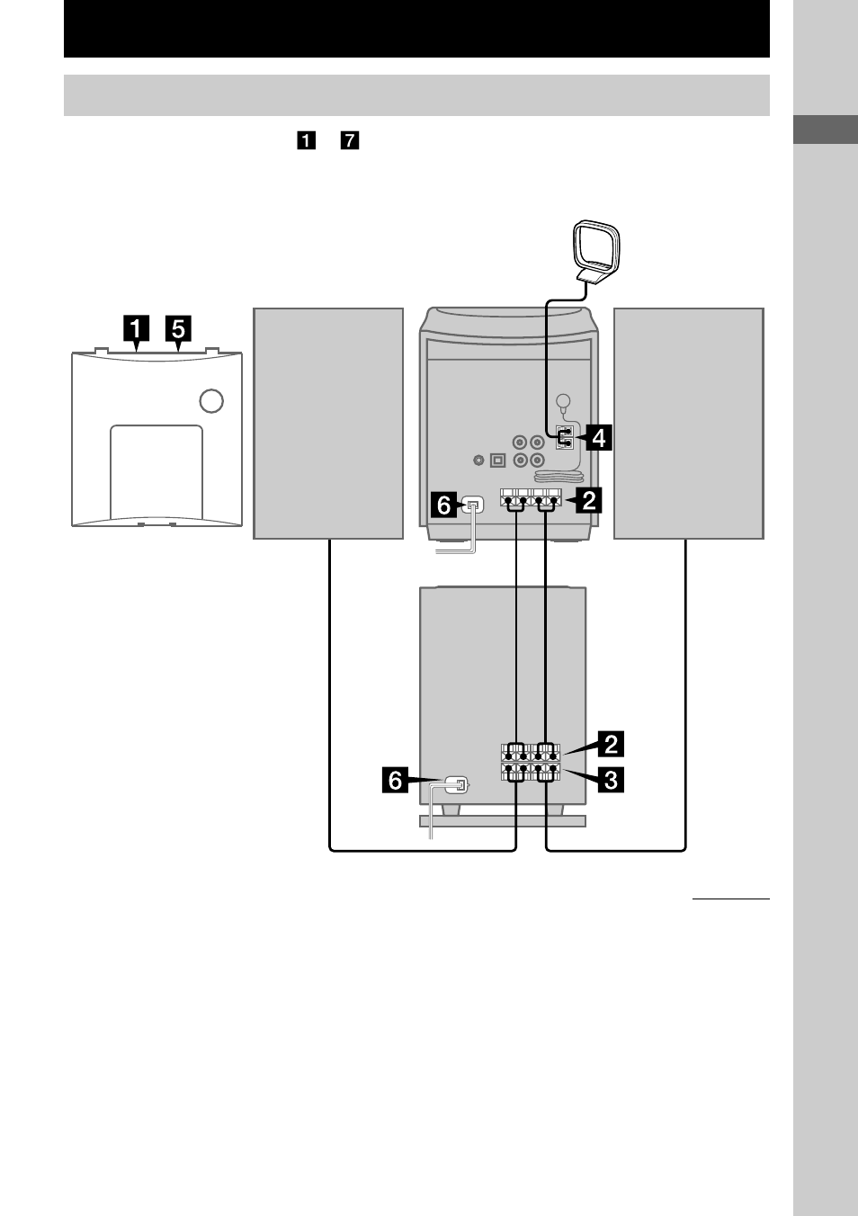 Getting started, Hooking up the system | Sony CMT-EX200 User Manual | Page 7 / 24