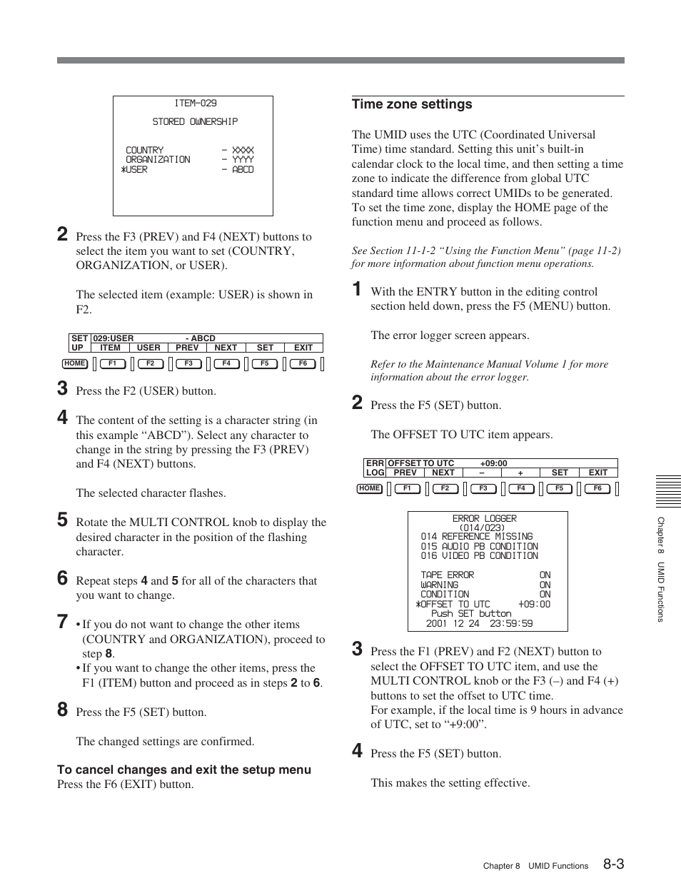 Sony DVW-2000 User Manual | Page 93 / 155