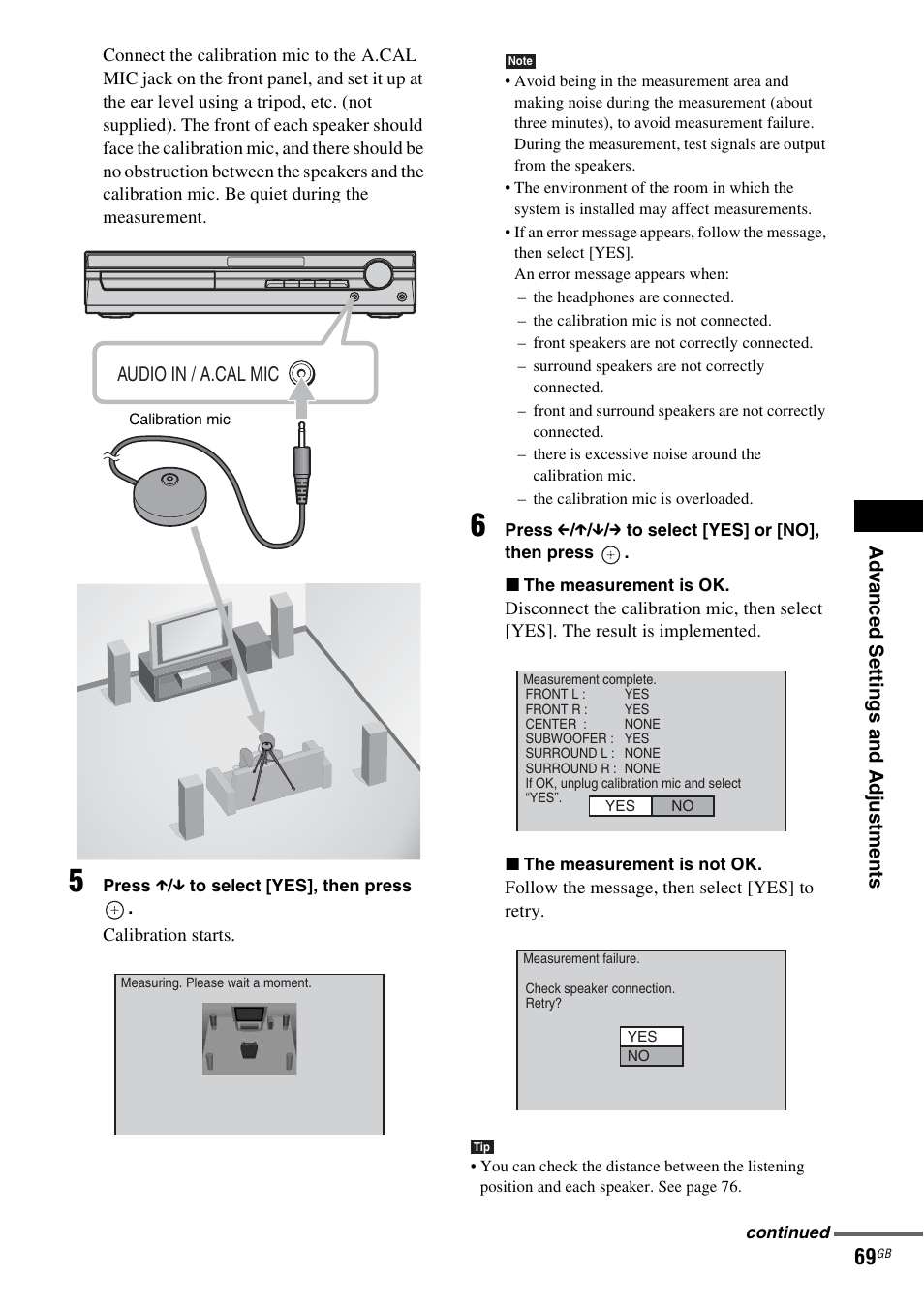 Sony DAV-HDX265 User Manual | Page 69 / 104