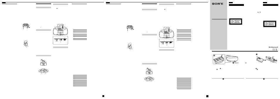 Sony CFD-S100 User Manual | 2 pages