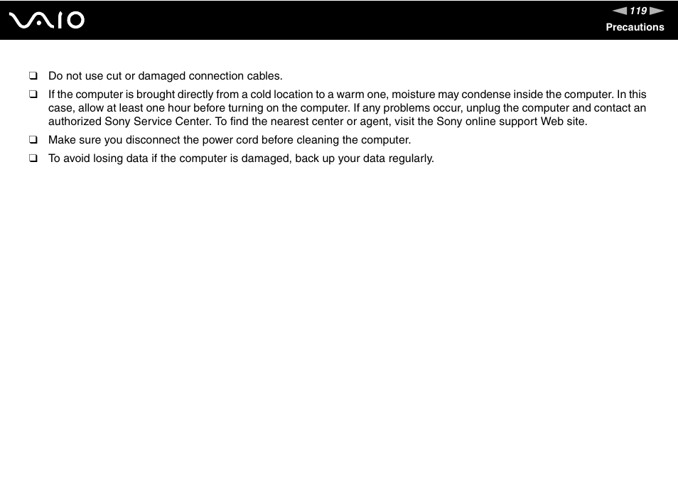 Sony VGN-FS800 User Manual | Page 119 / 175