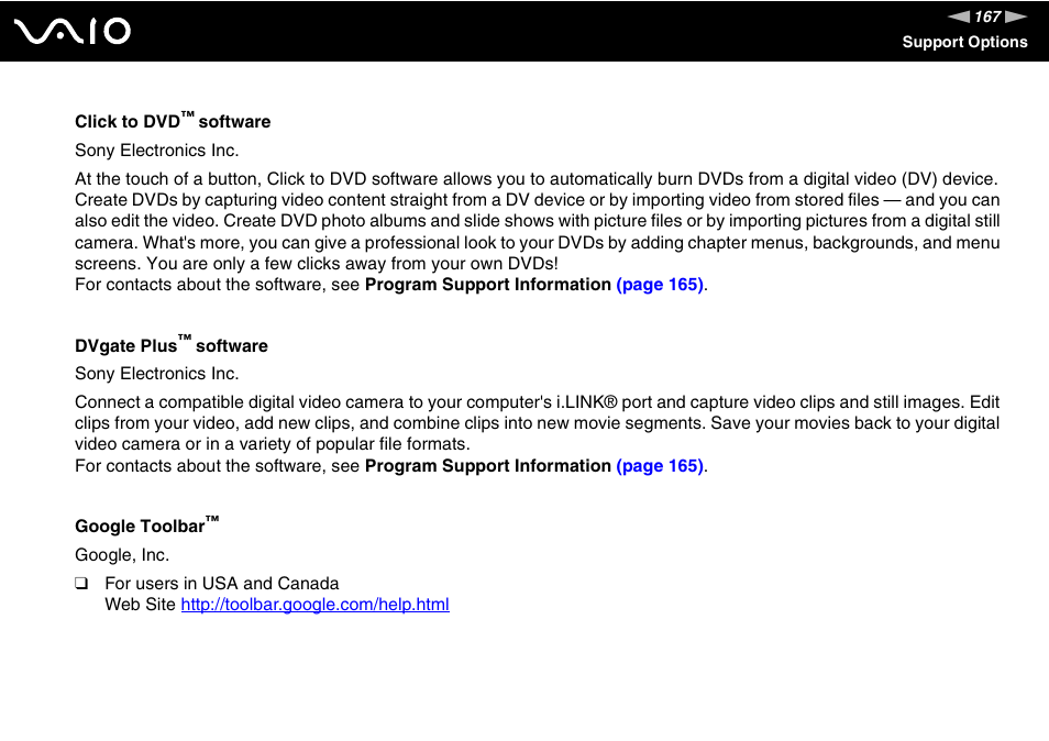 Sony VGN-FS800 User Manual | Page 167 / 175