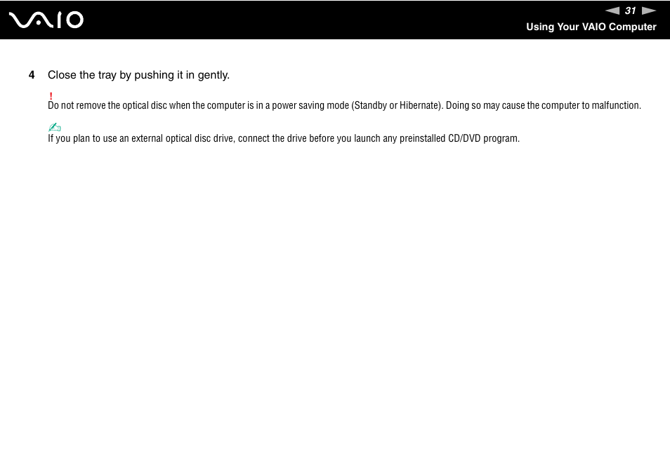 Sony VGN-FS800 User Manual | Page 31 / 175
